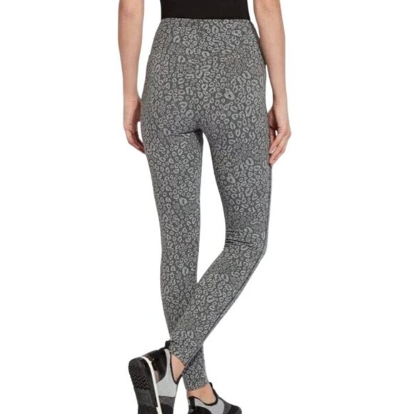 NEW‎ Lyssé Jacquard Leggings High Waisted Sculpting Fit, Charcoal Tabby, Size S - Picture 3 of 14